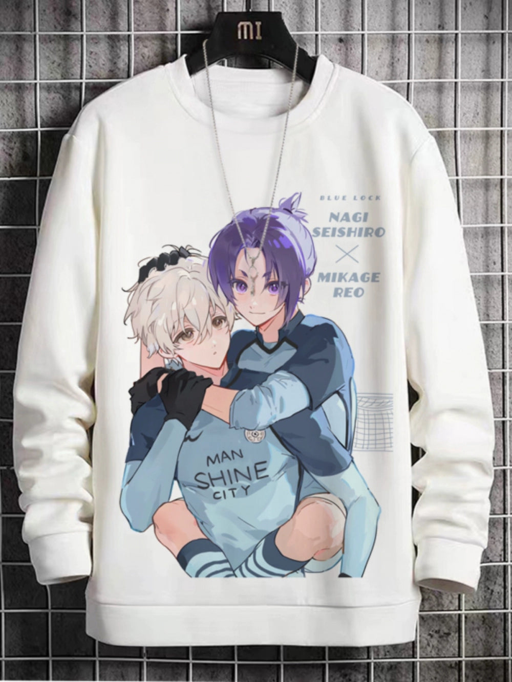 Blue Prison Crewneck Sweatshirt Anime Peripheral Clean World Thousand Cut Leopard Hornet Le Hui Velvet Two-Dimensional Pain Clothes
