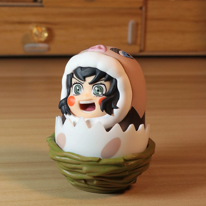 Demon Slayer Wobble Squad Nezuko, Tanjiro, Zenitsu & Inosuke Tumbler Figures