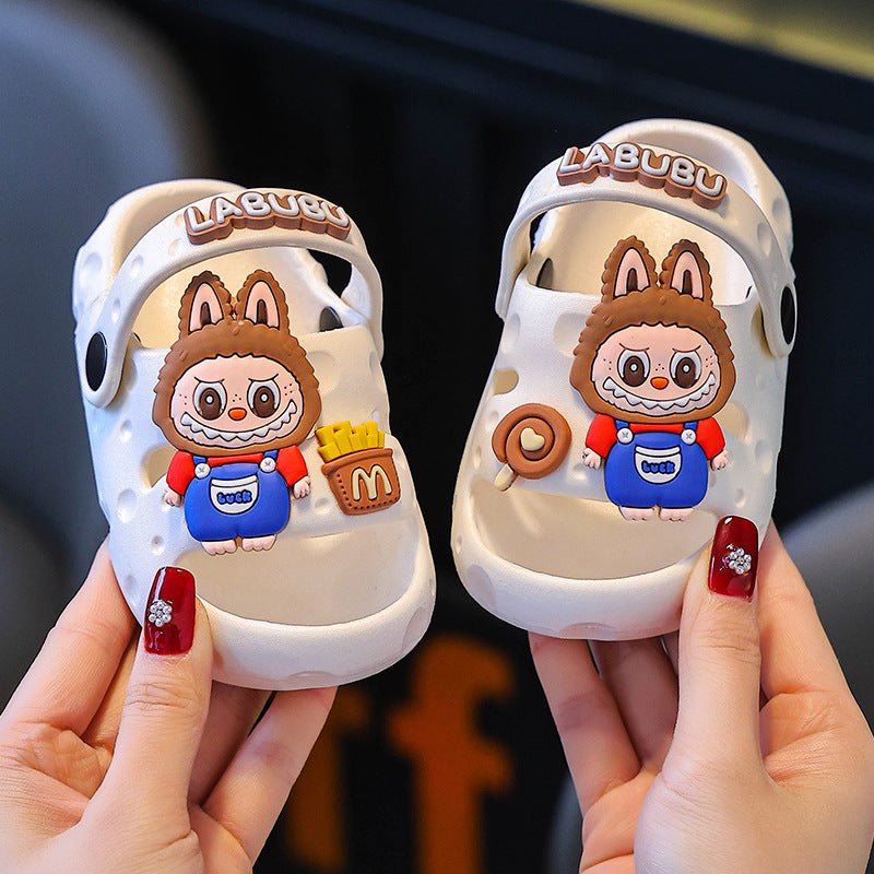 Labubu new cartoon children's boys and girls sandals