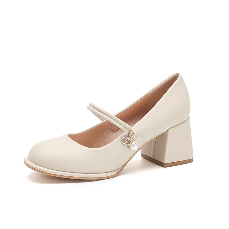 Fairy Mary Jane Heels – Soft Leather Cheongsam Style for Elegant Arcs