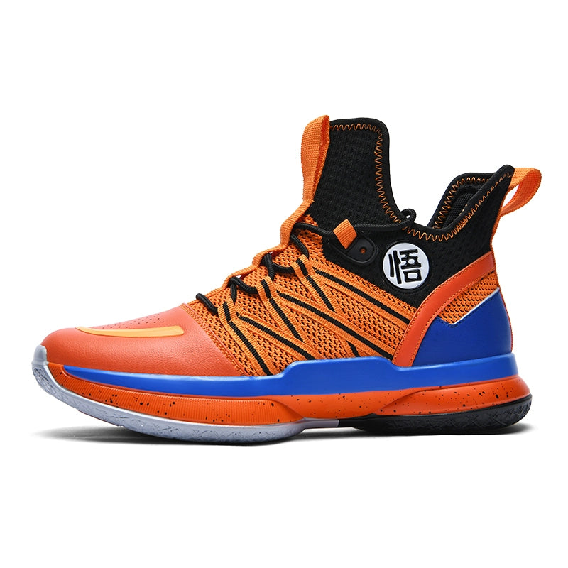 Goku Super Saiyan Fly-Knit Basketball Shoes Dragon Ball Anime Combat High-Tops