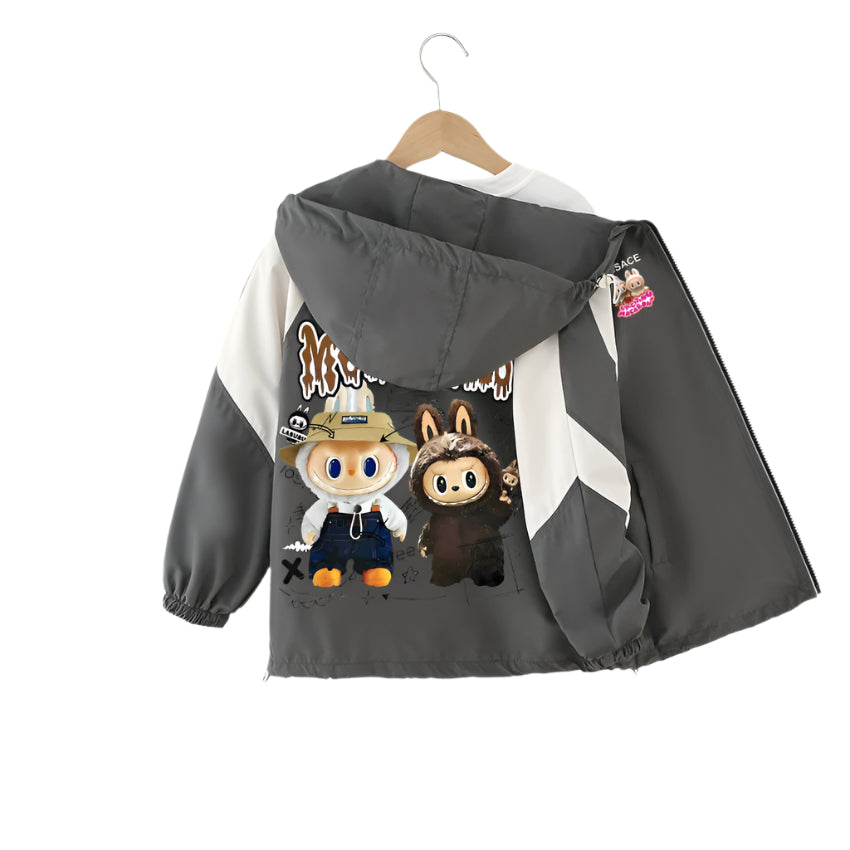 Rabu girls' autumn jacket- new foreign style children's autumn hooded Jacket