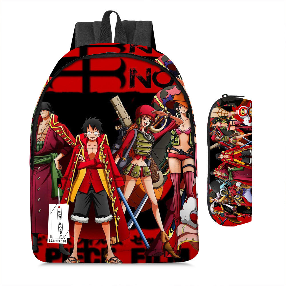 One Piece Luffy Adventure School Backpack Set 2-Piece Combo