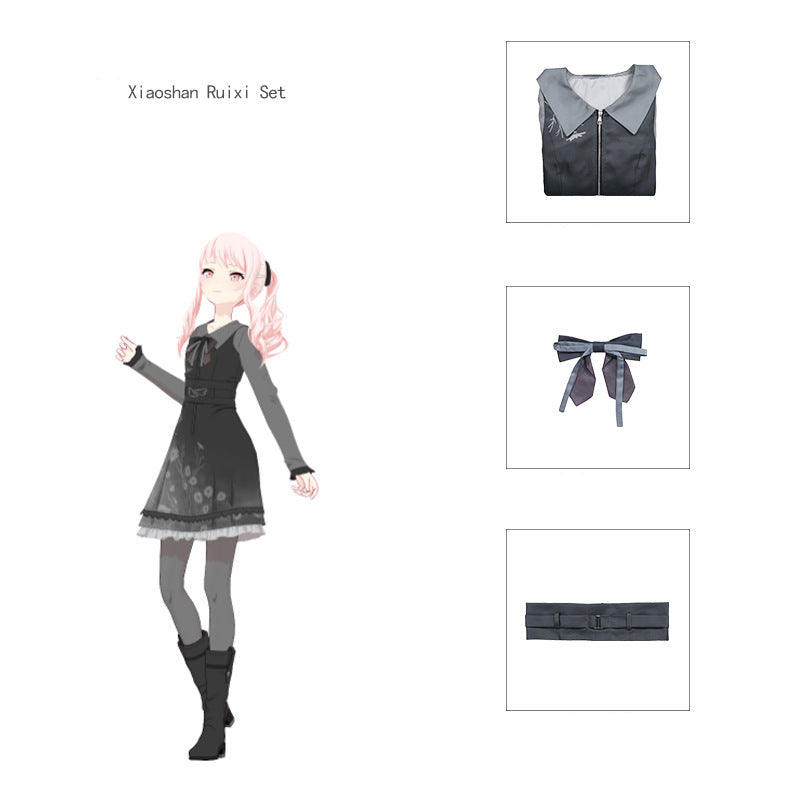 Yoizaki Hoshimi Virtual Idol Skirt Set Cute 2D Fashion for Daily Wear!