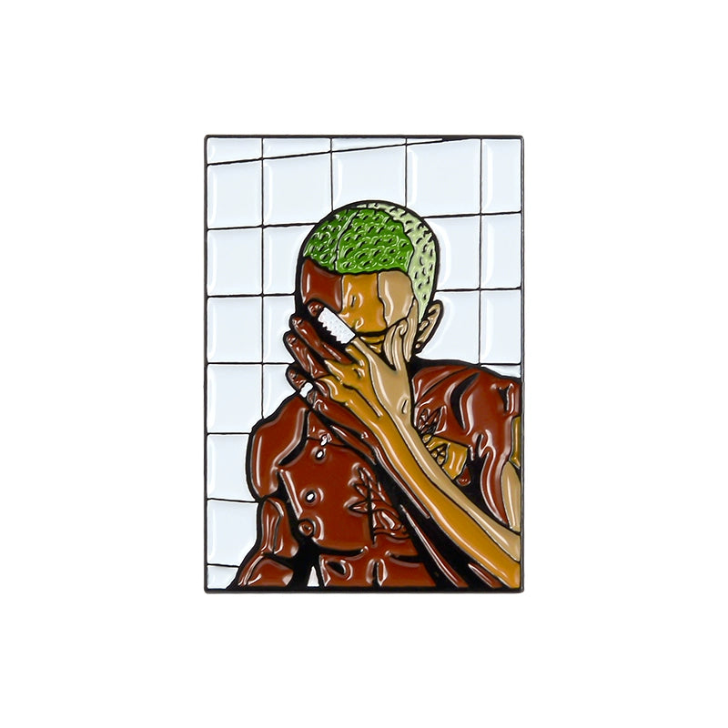 One Piece Straw Hat Pirates Metal Brooch Sunny Ship Pin for Bags