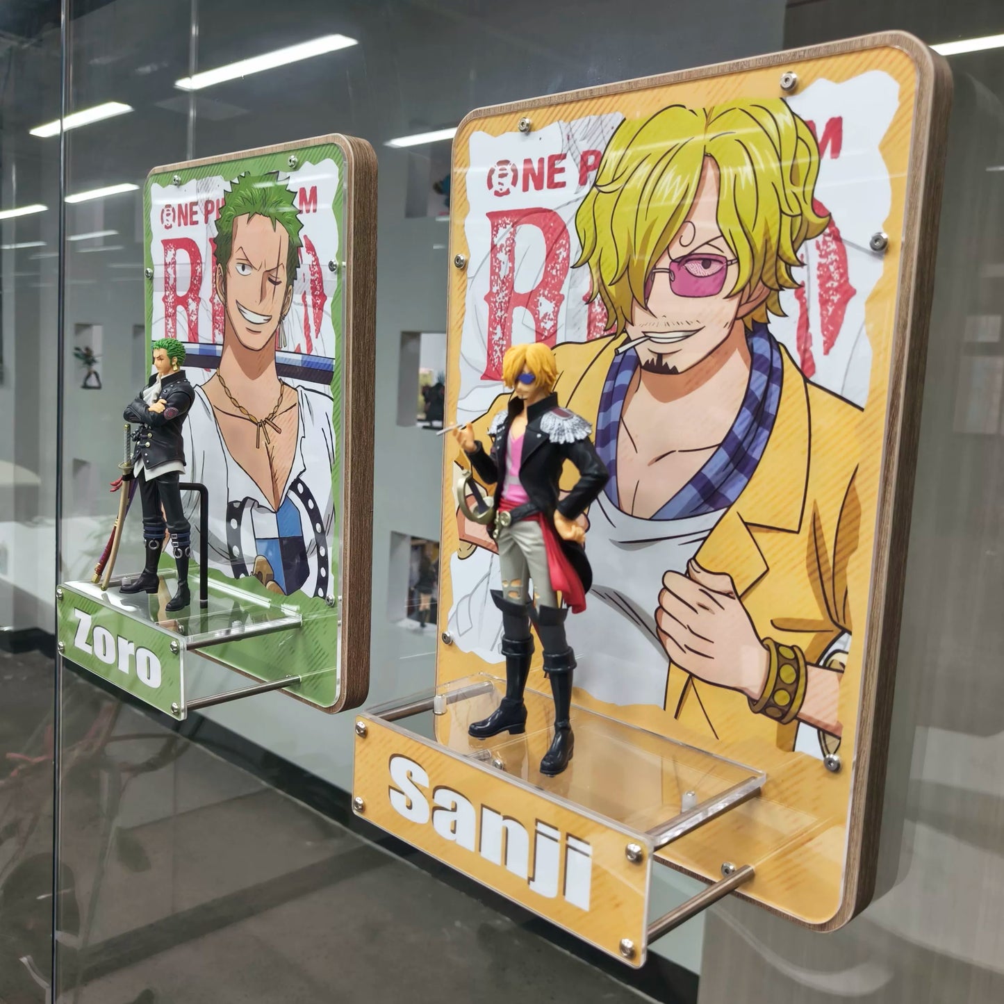 One Piece Crew Scene 3D Decorative Painting for Wall or Table Display