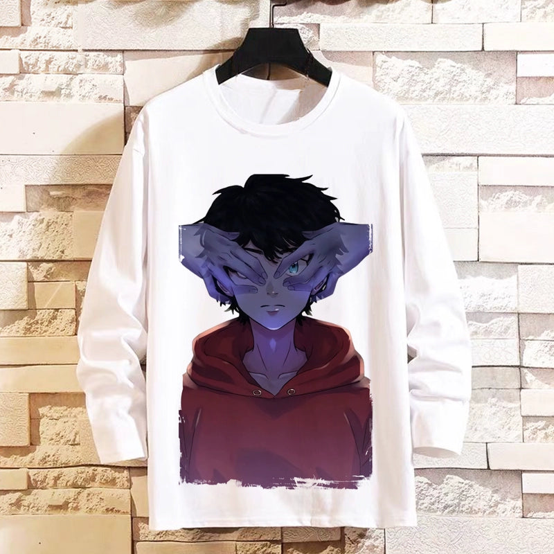 Tokyo Revengers Anime Long-Sleeved T-Shirt Mikey Manjiro Way of Rebirth Teen Boys and Girls Autumn Clothes