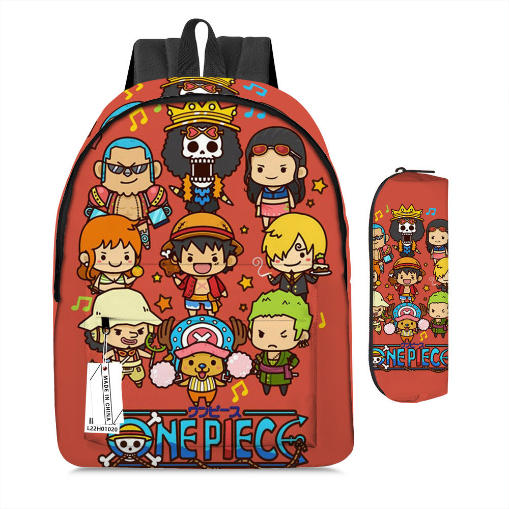 One Piece Luffy Adventure School Backpack Set 2-Piece Combo