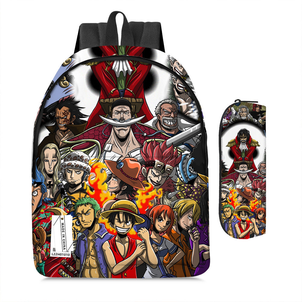 One Piece Luffy Adventure School Backpack Set 2-Piece Combo