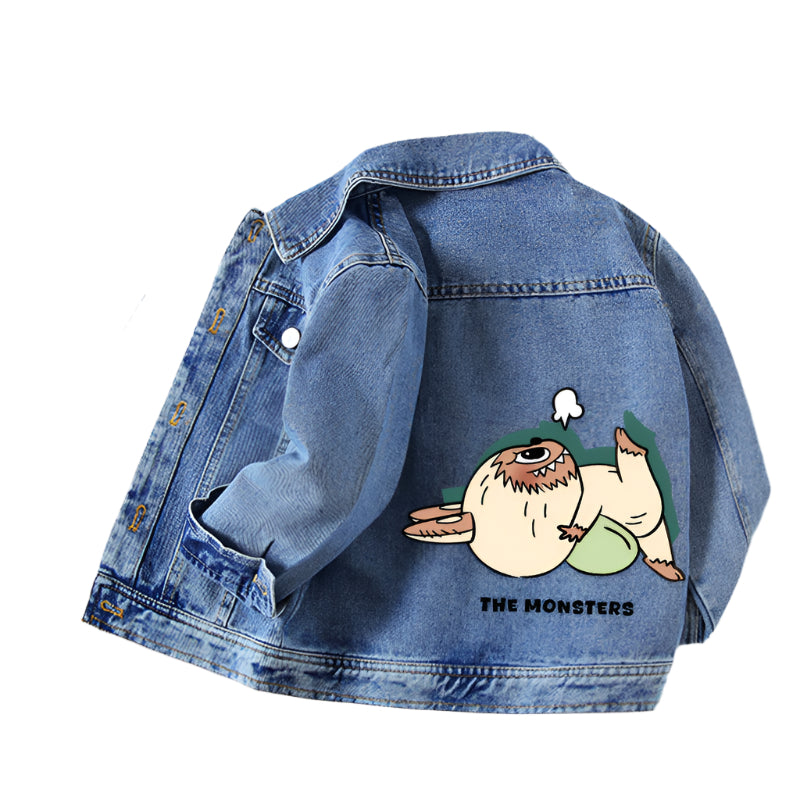 Anime Rabu Cloth Kids Denim Jacket | Autumn Street Mode