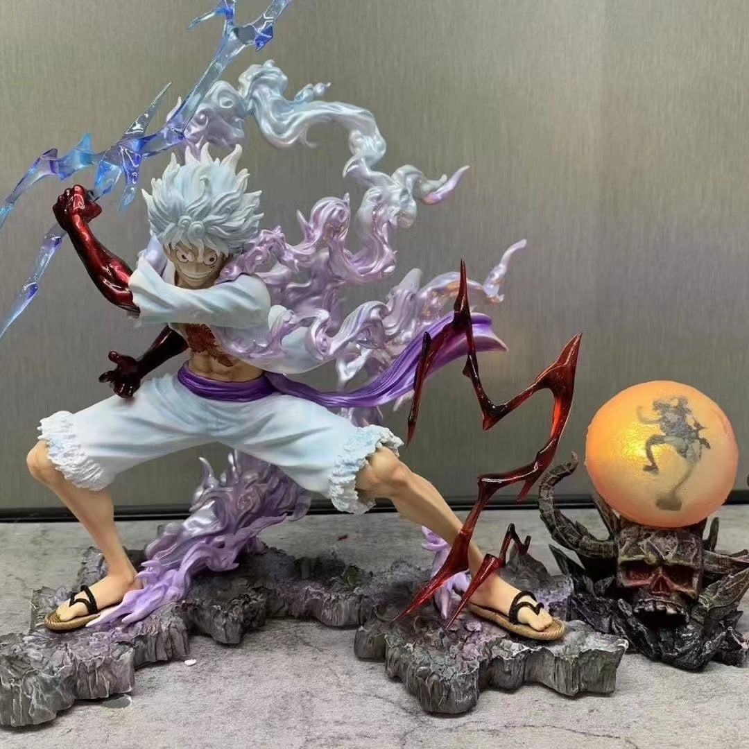 One Piece Sun God Nika Luffy 5th Gear Raiden Wink Lightning Form Figure