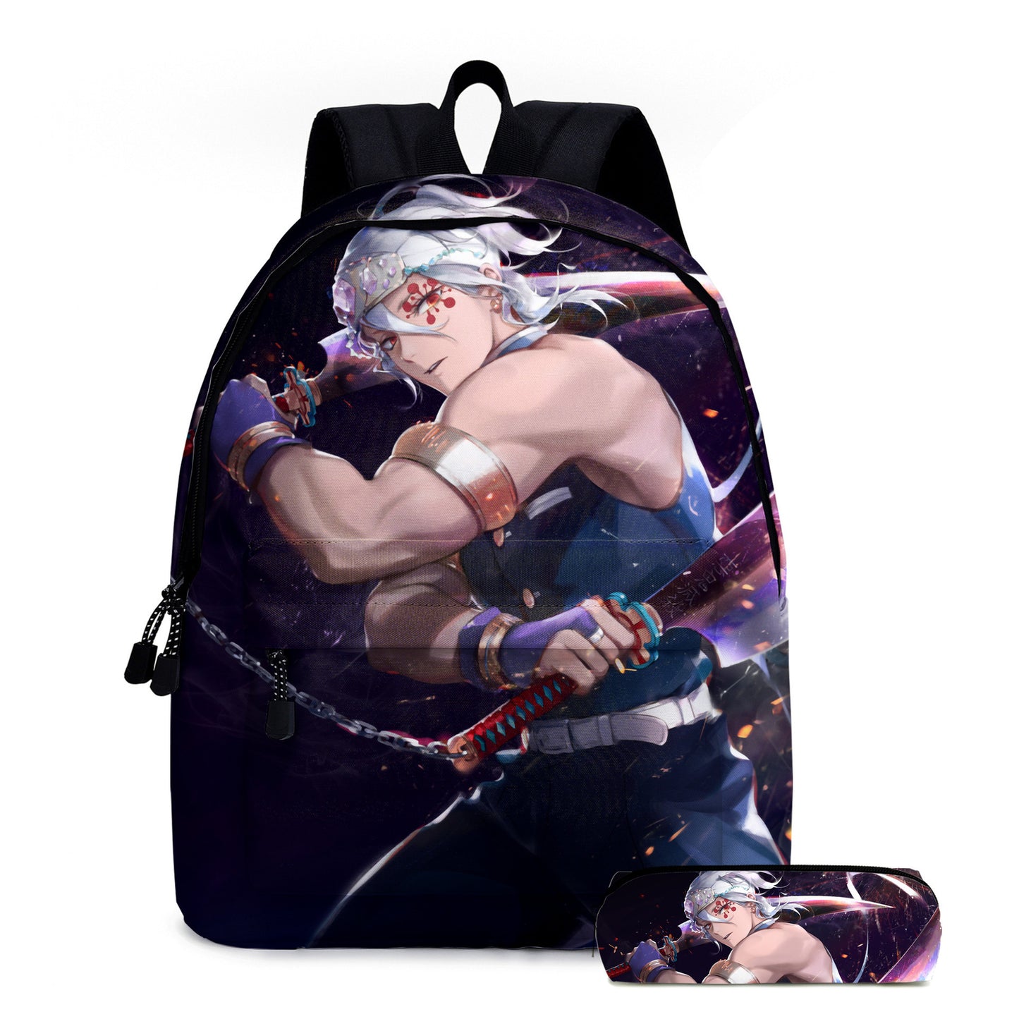 Super Moon Blade 3D Print Anime Backpack 2-Piece School Bag Set
