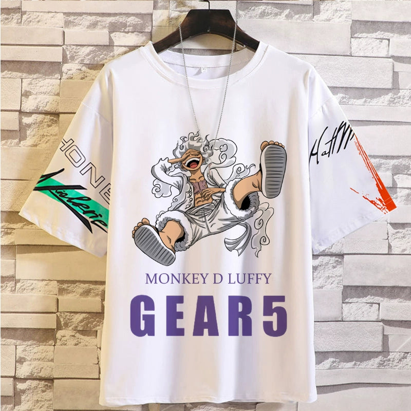 One Piece Short-Sleeved T-Shirt Male Summer Five-Point Sleeve Loose Version Youth Bottoming Shirt INS Style Half-Sleeved Tee