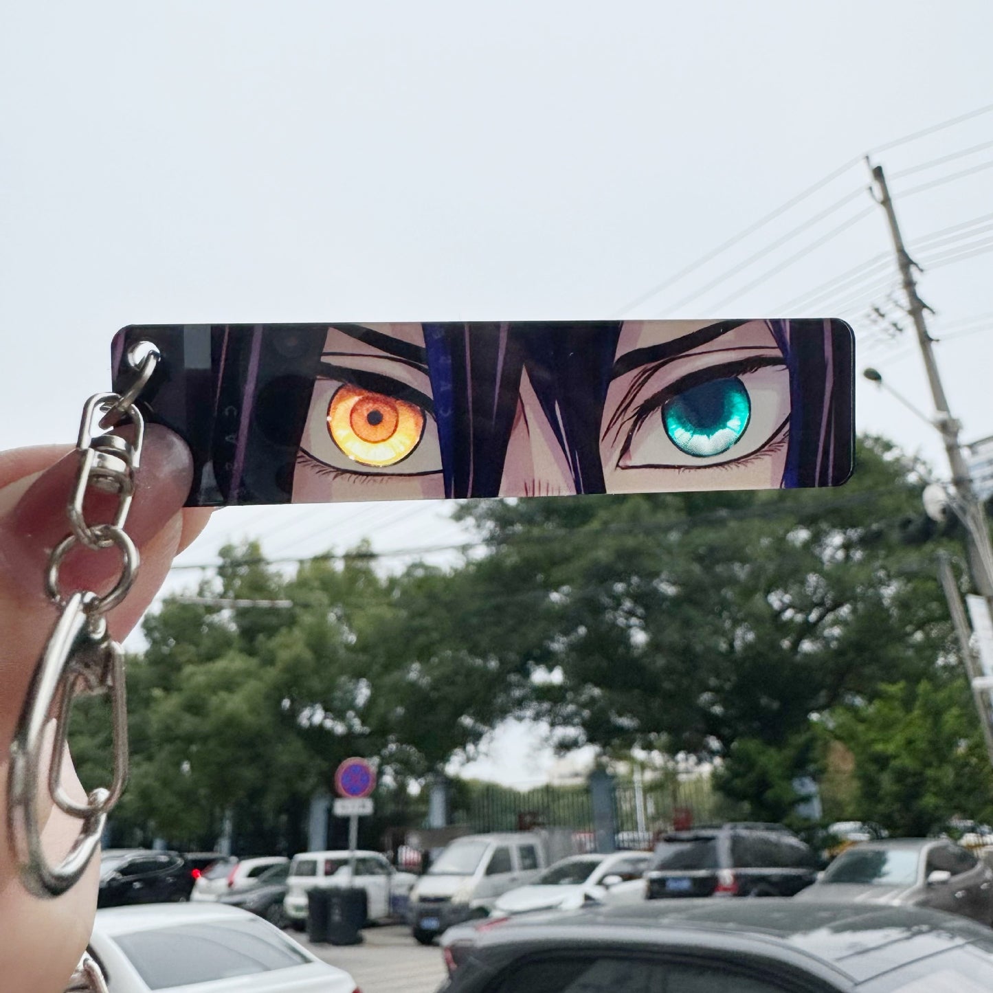 Demon Slayer Eye Acrylic Keychain Zenitsu, Muichiro & Mitsuri Kanroji