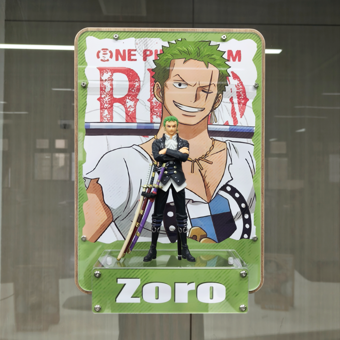 One Piece Crew Scene 3D Decorative Painting for Wall or Table Display