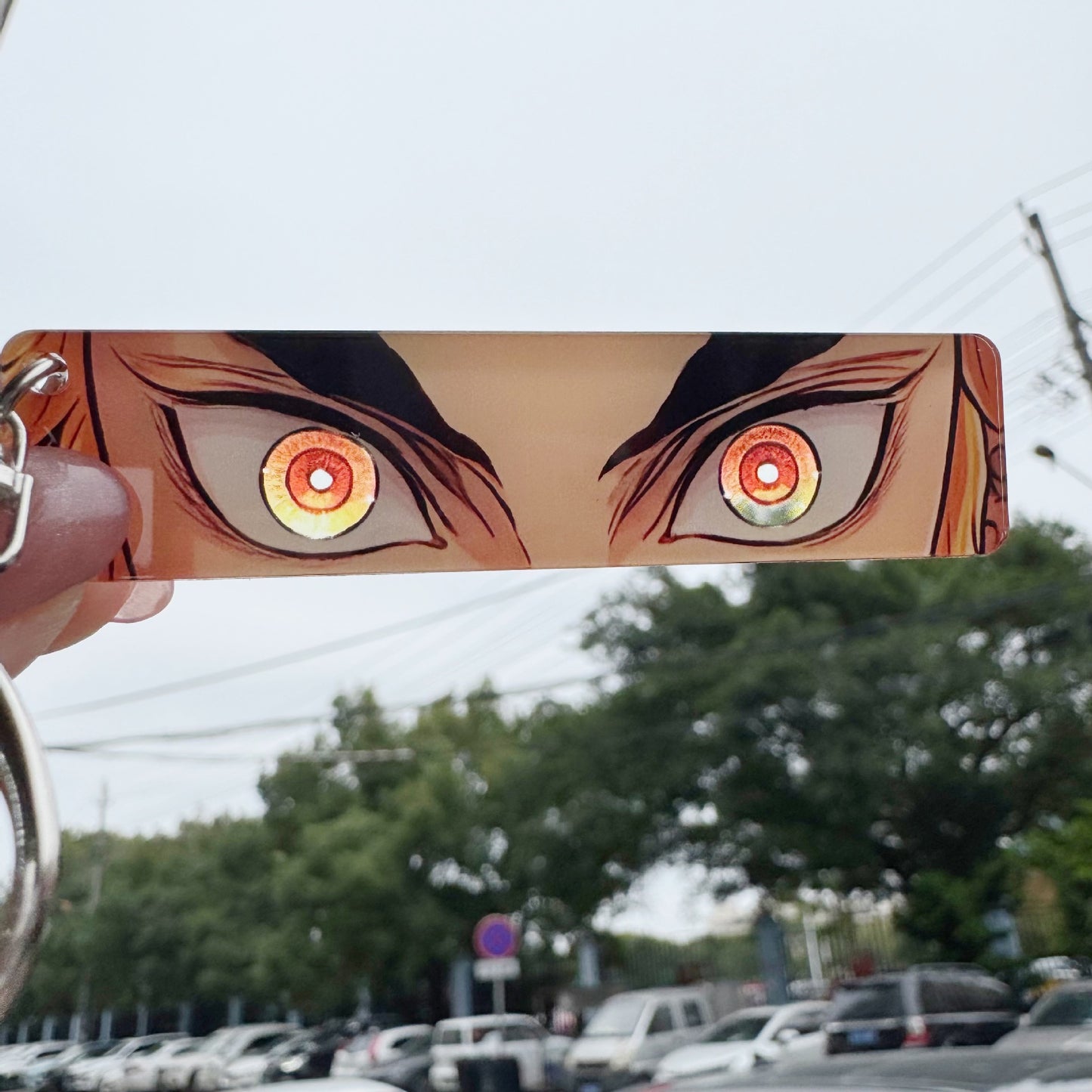 Demon Slayer Eye Acrylic Keychain Zenitsu, Muichiro & Mitsuri Kanroji