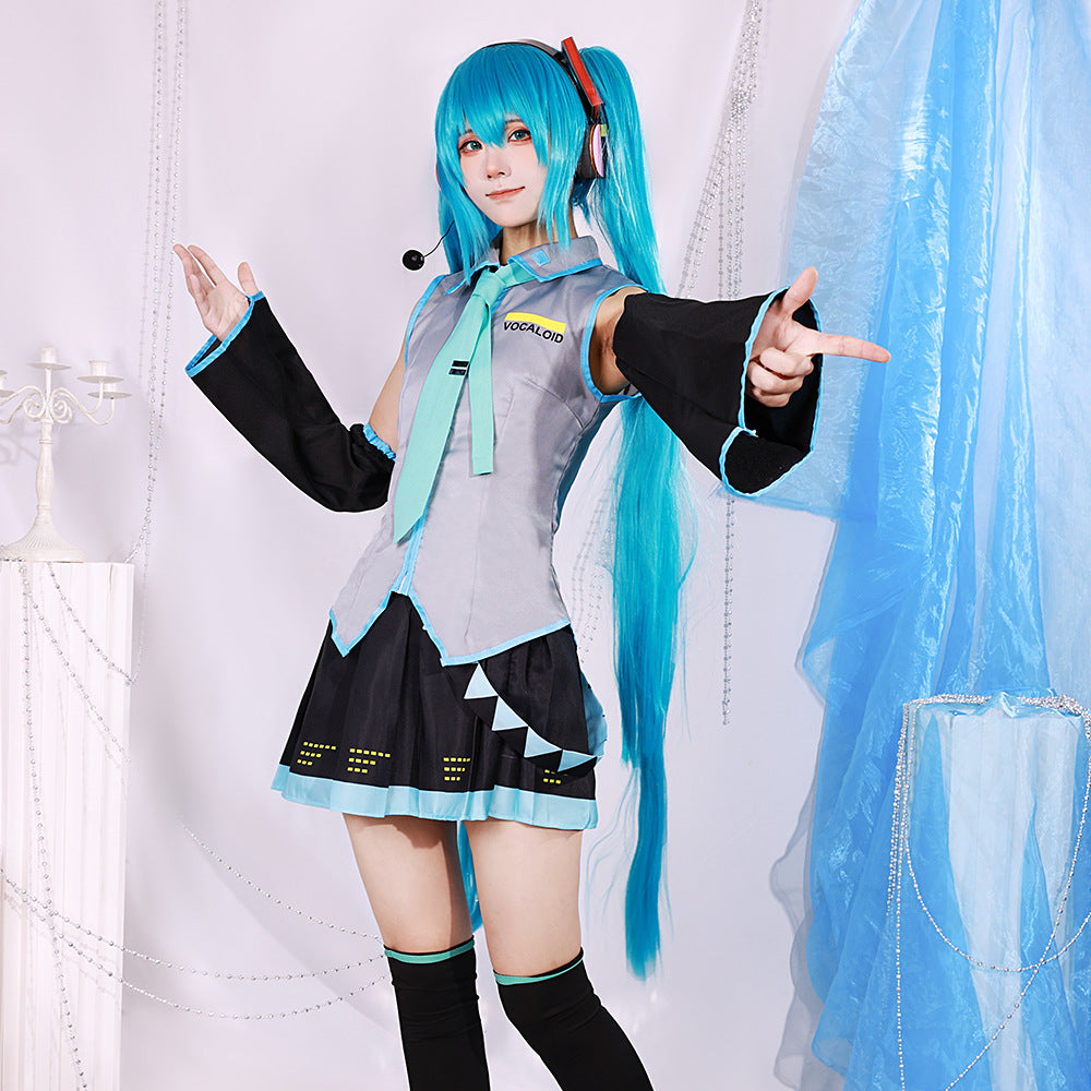 Fog Capital Virtual Idol Cosplay Set Glossy Patent Leather JK Style!
