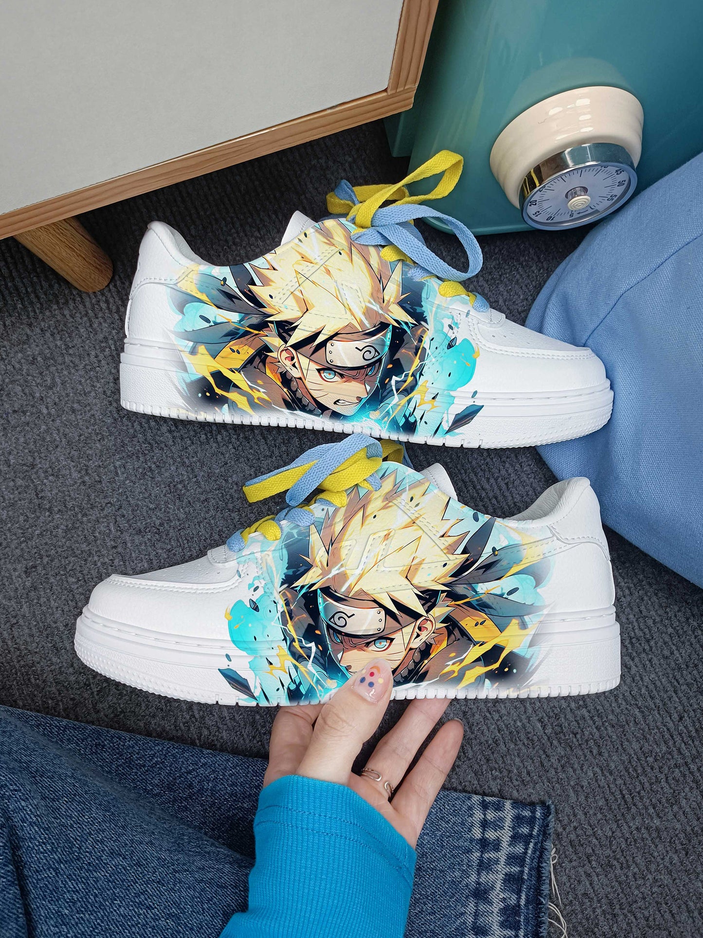 Naruto x Sakura Couple Sneakers Pull-Back Style Casual Anime Shoes