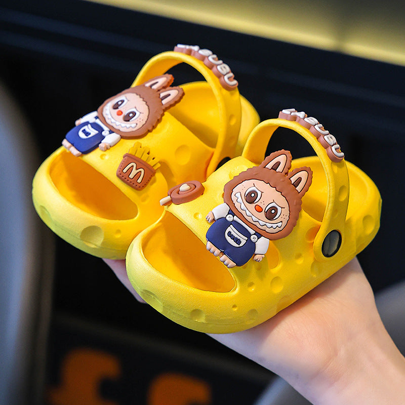 Labubu new cartoon children's boys and girls sandals