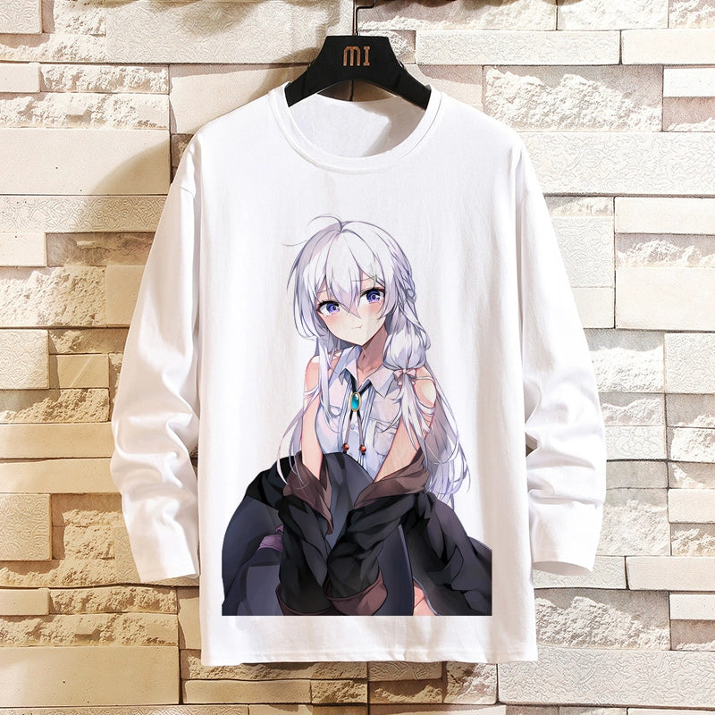 Witch Journey Irena Periphery Long-Sleeved T-Shirt Emnessia Anime Two-Dimensional Men and Women Autumn Clothes