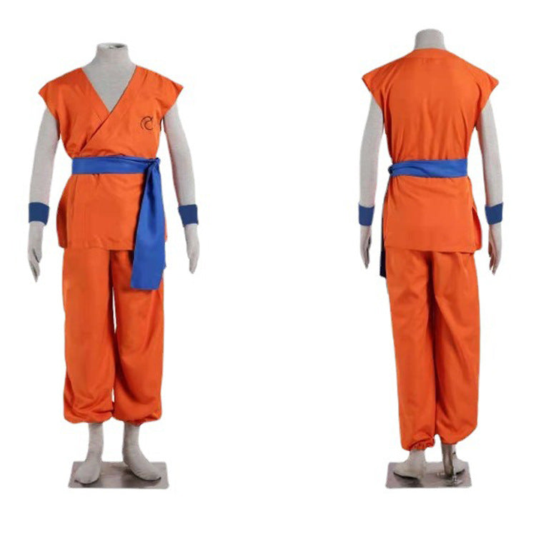 Dragon Ball Heroes Goku Cosplay Set | Anime Practice Suit for Halloween & Events