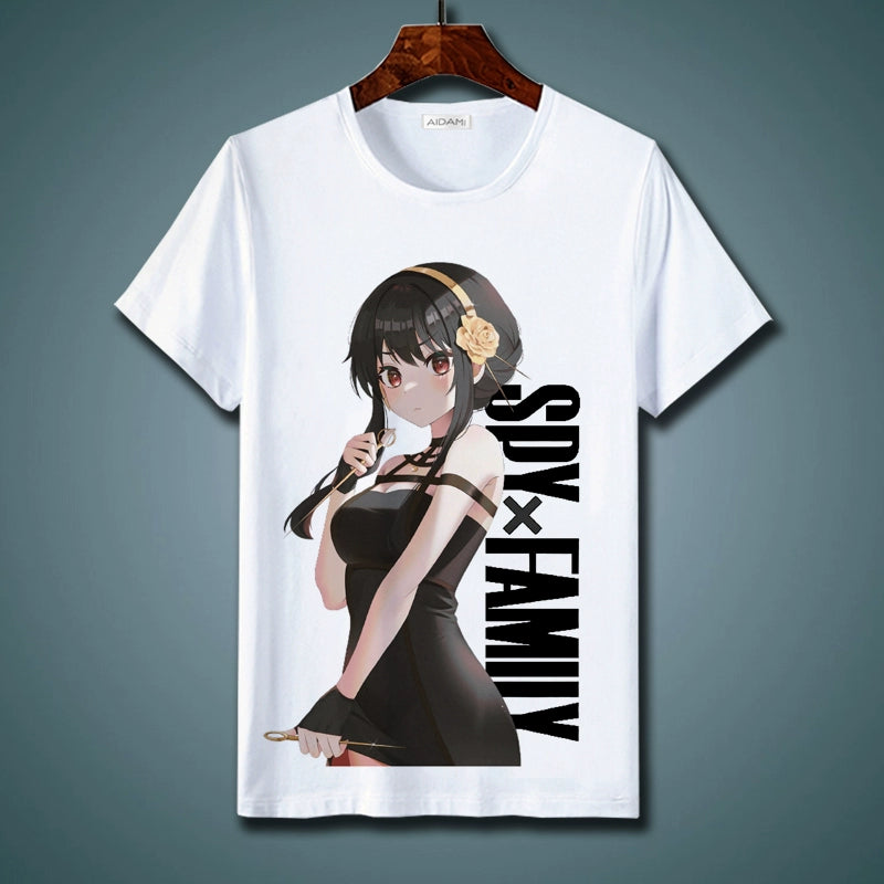 Spy Play House Short-Sleeved T-Shirt Spy x Family Ania Fujie Anime Peripheral Teenagers Summer Top Clothes