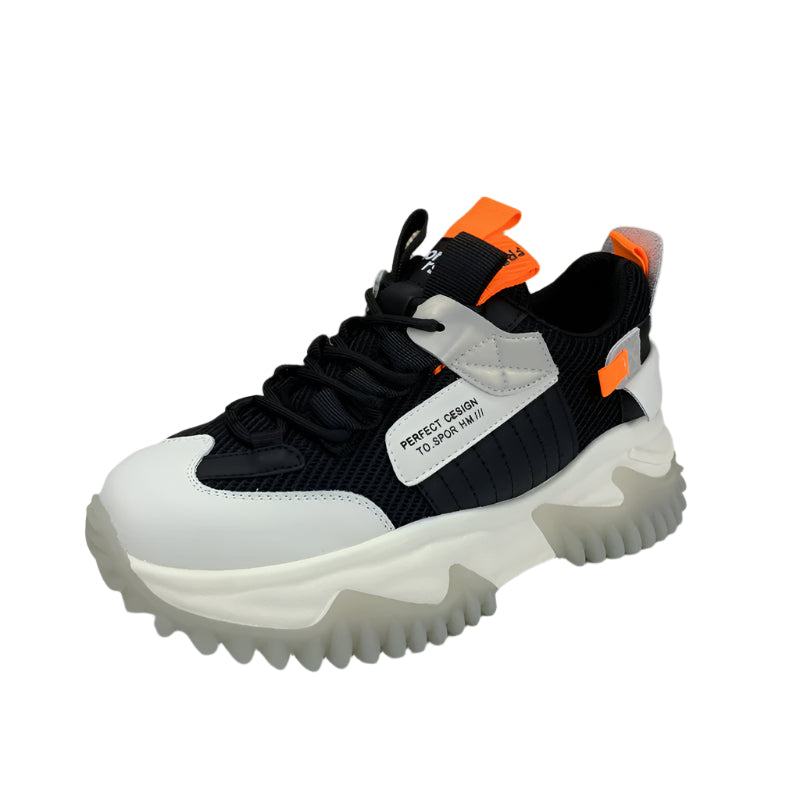 Gen Z Plaid Chunky Sneakers – Thick Bottom & Non-Slip Street Style