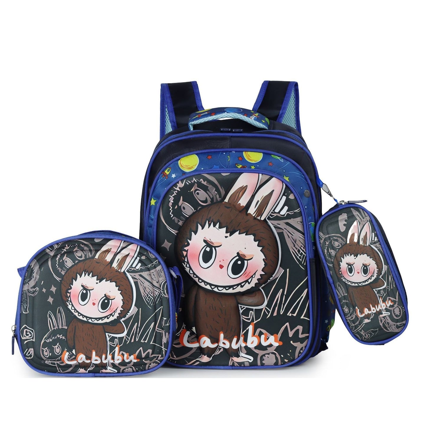 Labu Cross-border three-piece children's schoolbag