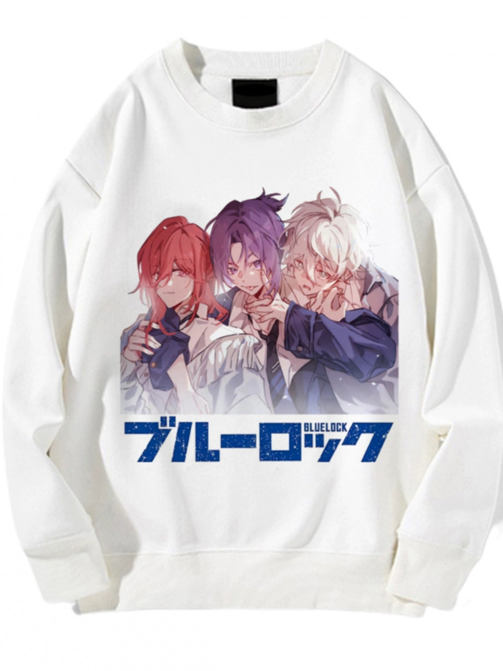 Blue Prison Crewneck Sweatshirt Anime Peripheral Clean World Thousand Cut Leopard Hornet Le Hui Velvet Two-Dimensional Pain Clothes