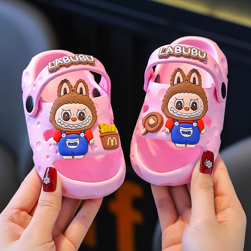 Labubu new cartoon children's boys and girls sandals