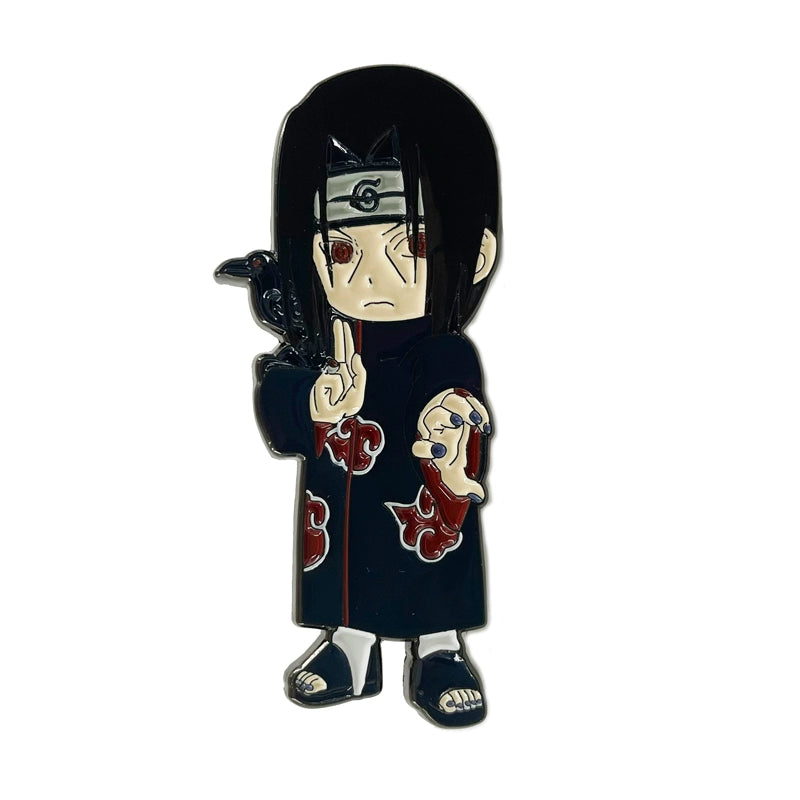 Naruto Akatsuki Brooch Set Itachi, Deidara, Kisame, Pain Metal Badge for Bag Decoration & Collection