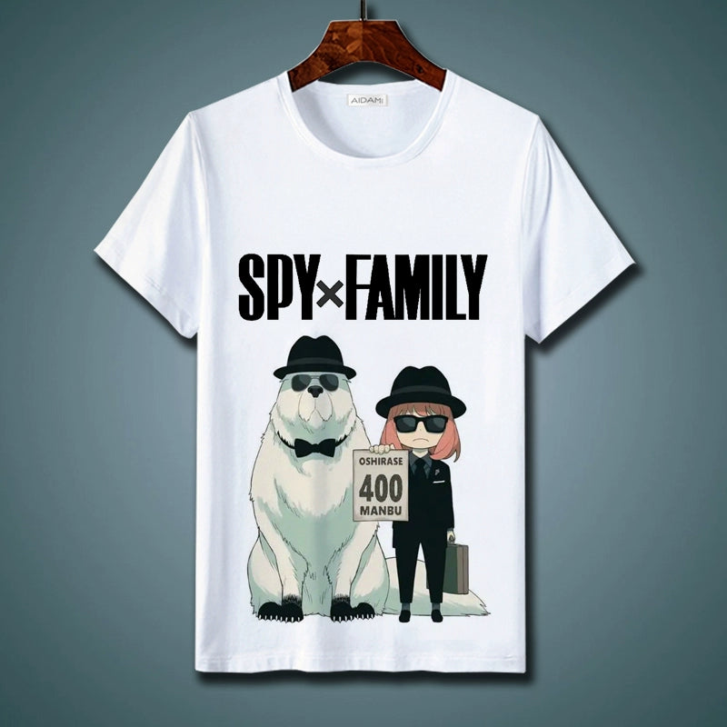 Spy Play House Short-Sleeved T-Shirt Spy x Family Ania Fujie Anime Peripheral Teenagers Summer Top Clothes