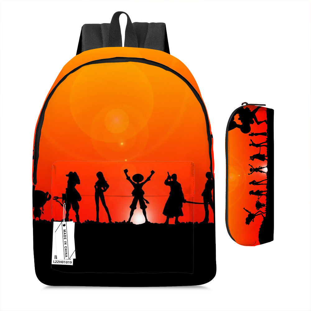 One Piece Luffy Adventure School Backpack Set 2-Piece Combo