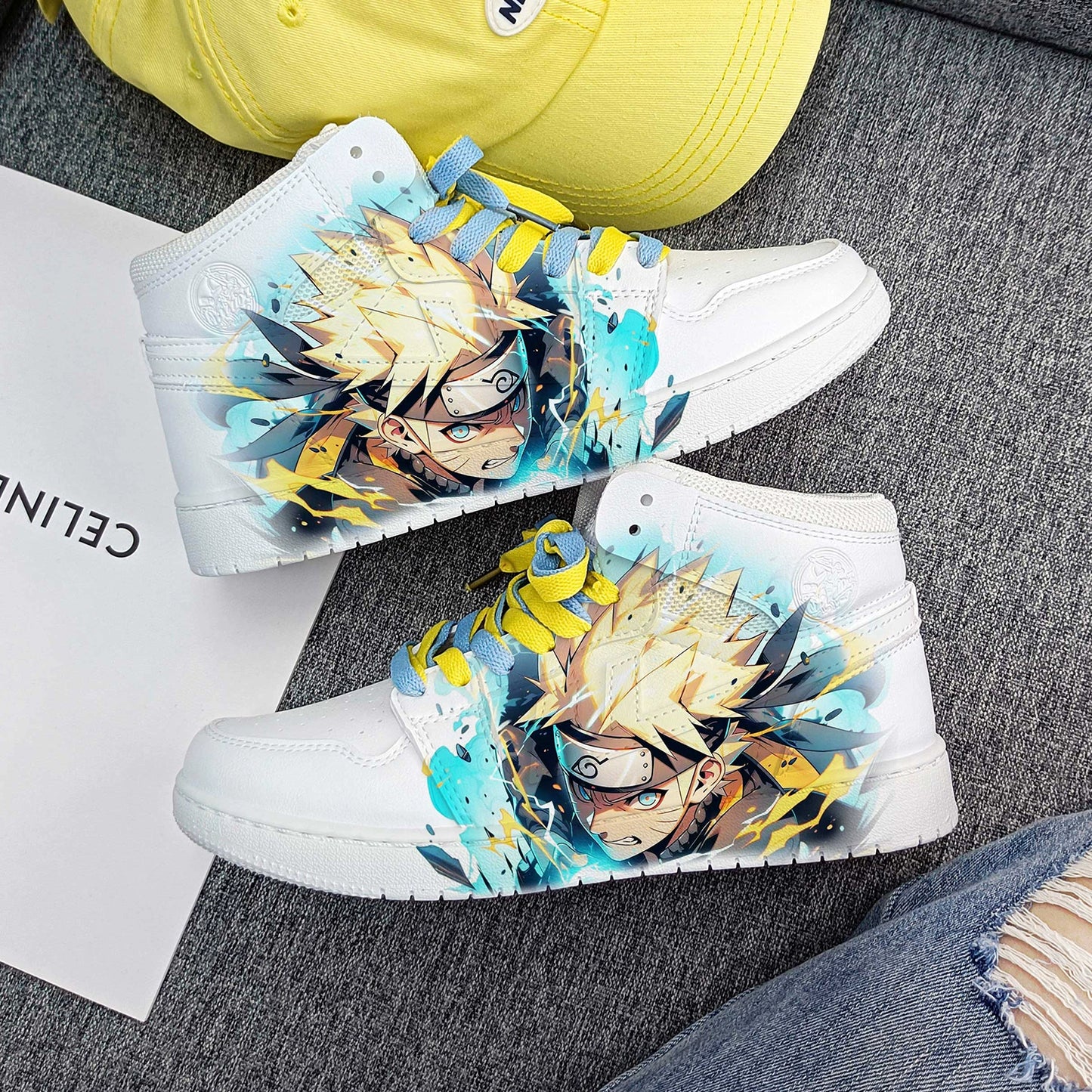 Naruto x Sakura Couple Sneakers Pull-Back Style Casual Anime Shoes