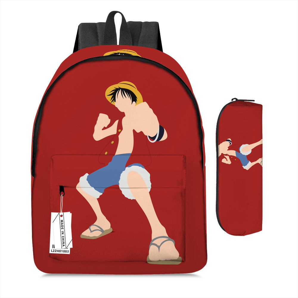 One Piece Luffy Adventure School Backpack Set 2-Piece Combo