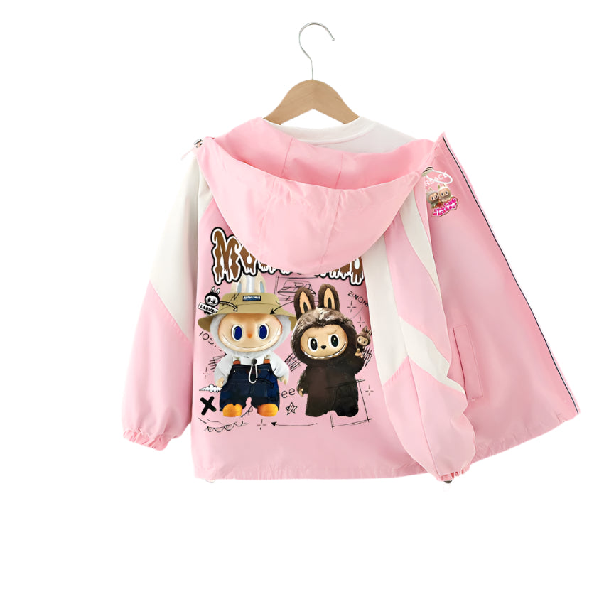 Rabu girls' autumn jacket- new foreign style children's autumn hooded Jacket