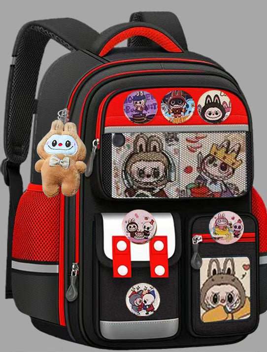 Black and red Labubu Backpack
