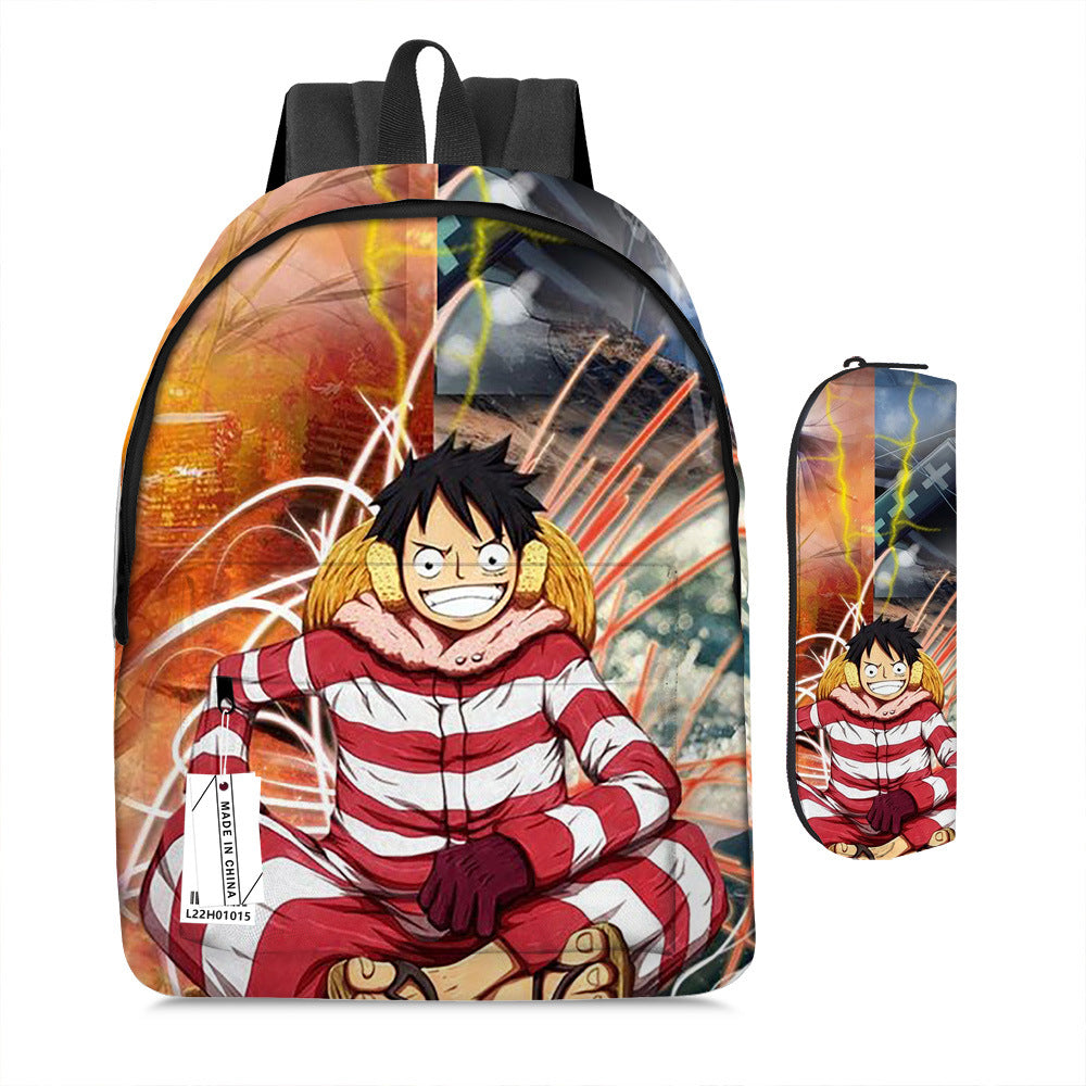 One Piece Luffy Adventure School Backpack Set 2-Piece Combo