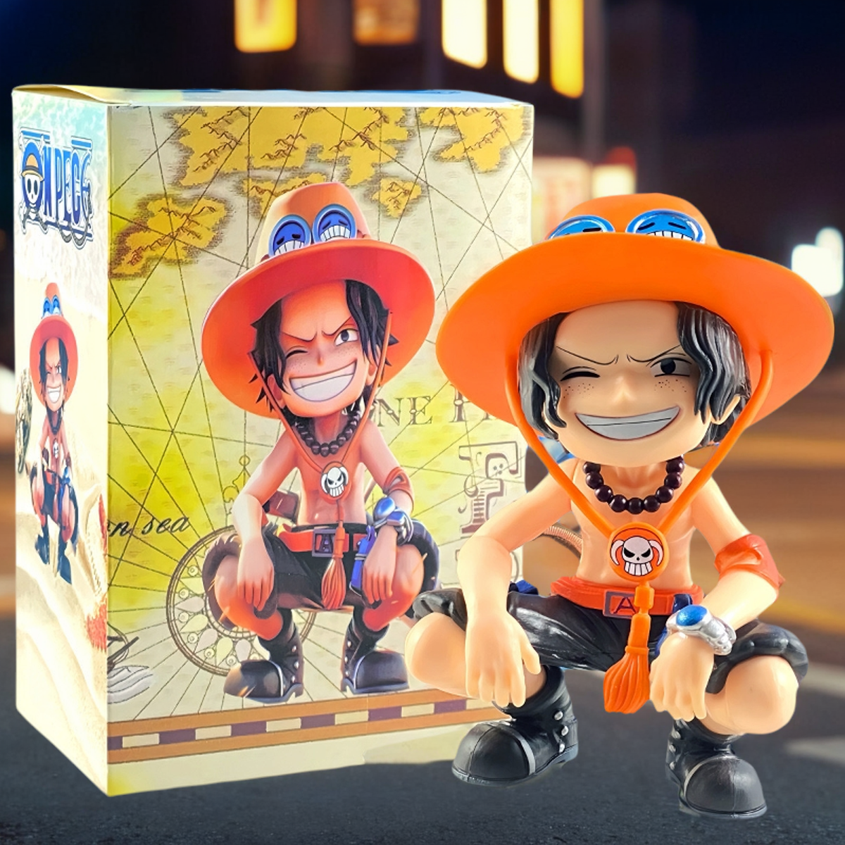 One Piece Q-Edition Figure Set Zoro, Luffy, Sanji, Ace & Yamato