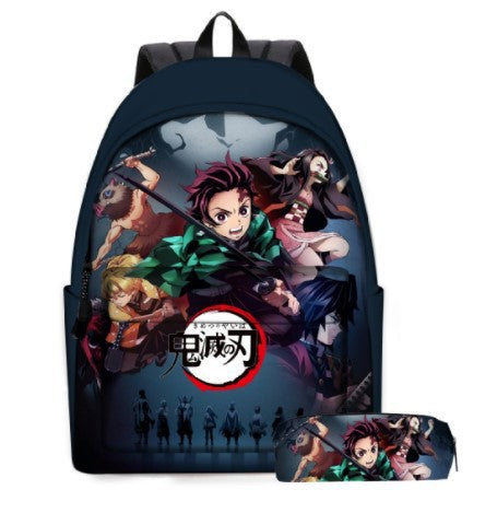 Super Moon Blade 3D Print Anime Backpack 2-Piece School Bag Set