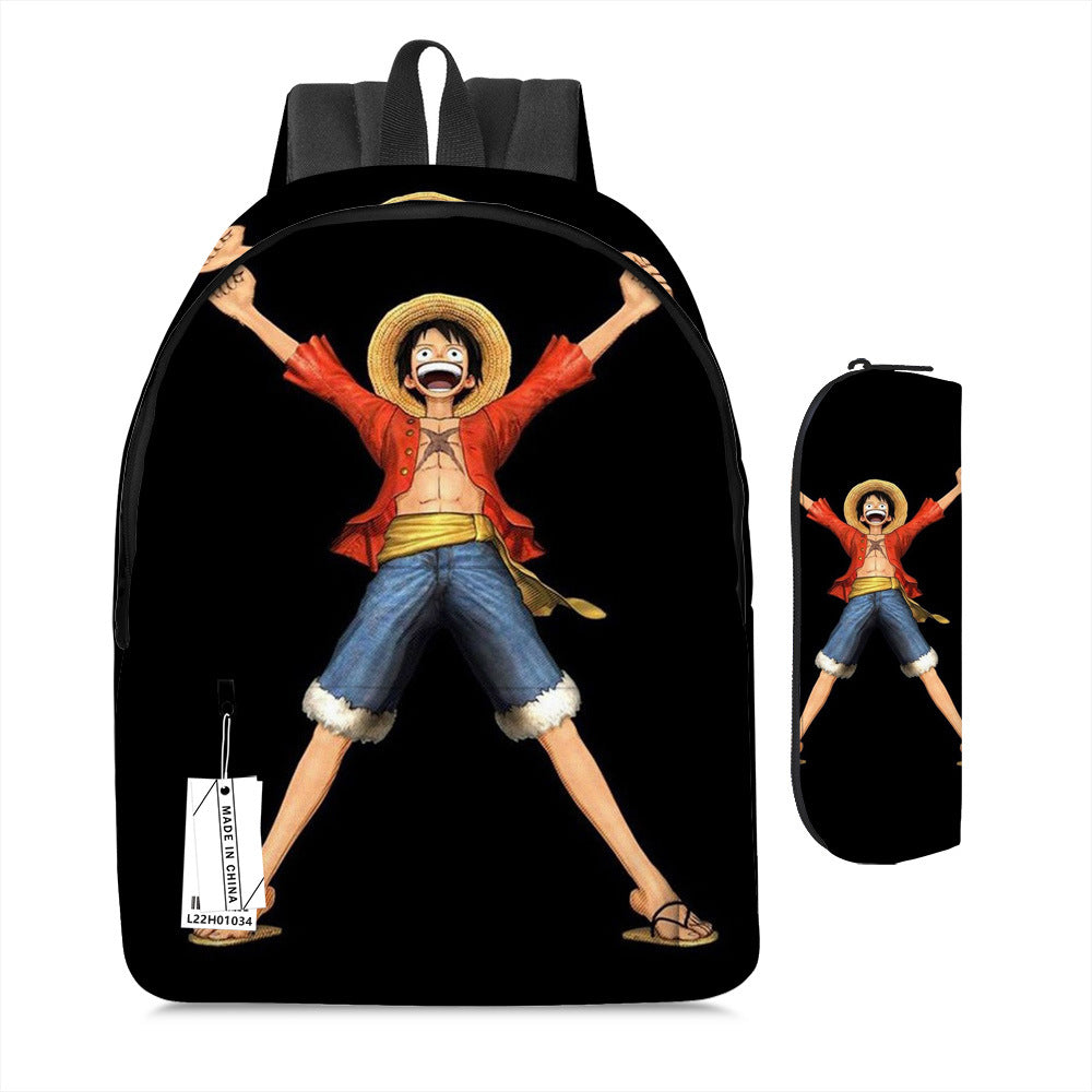 One Piece Luffy Adventure School Backpack Set 2-Piece Combo
