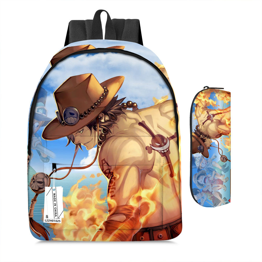 One Piece Luffy Adventure School Backpack Set 2-Piece Combo
