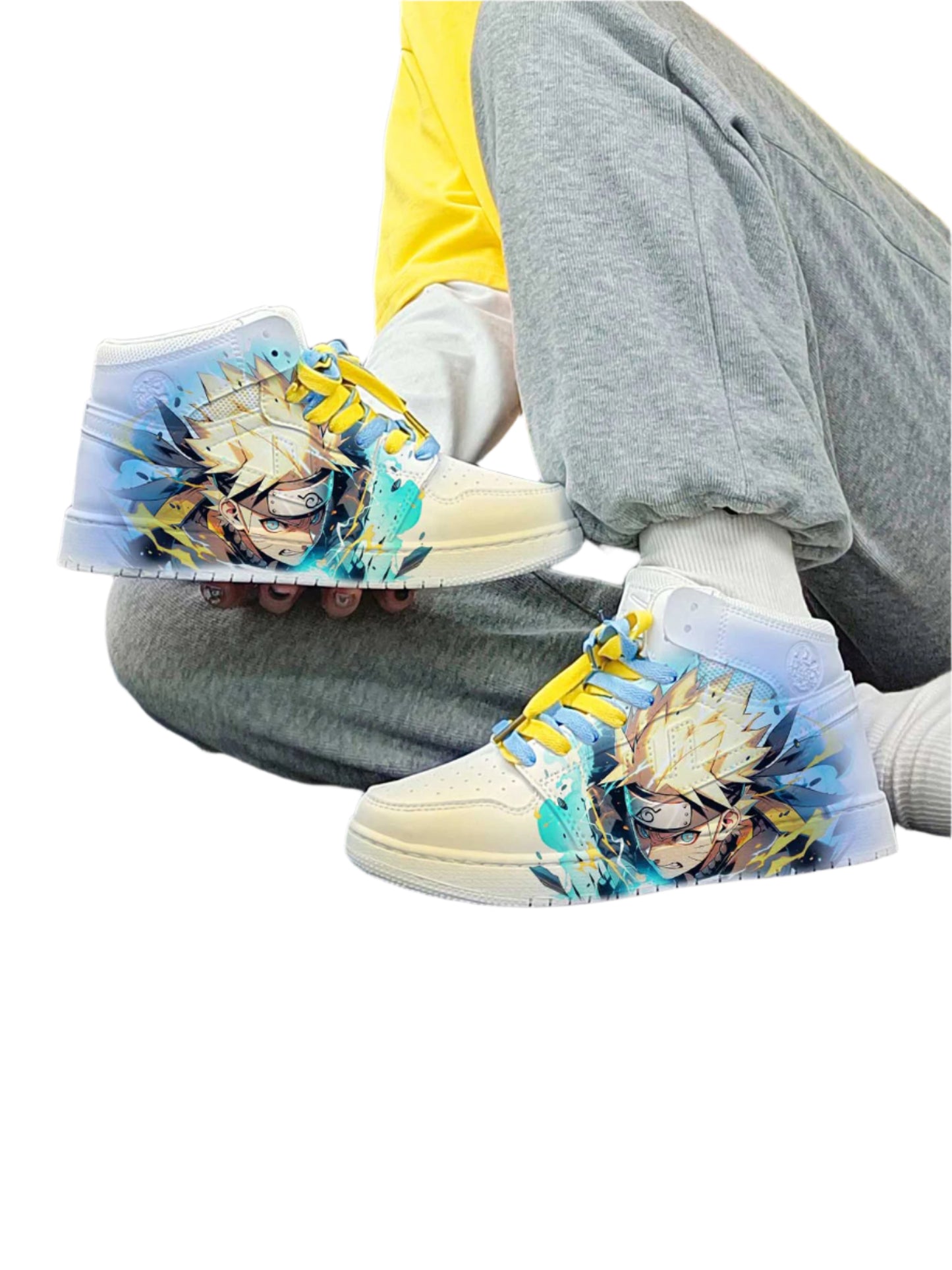 Naruto x Sakura Couple Sneakers Pull-Back Style Casual Anime Shoes