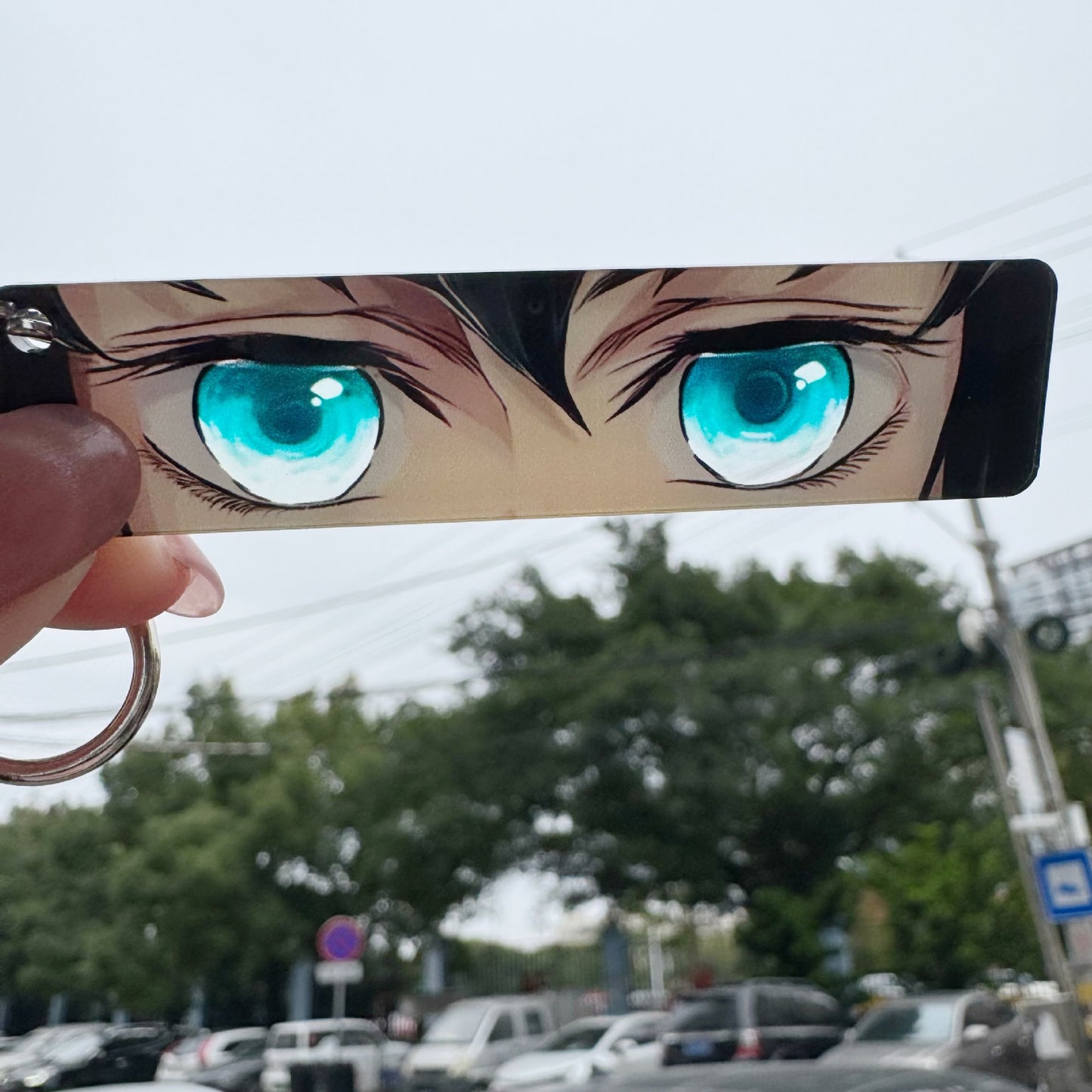 Demon Slayer Eye Acrylic Keychain Zenitsu, Muichiro & Mitsuri Kanroji