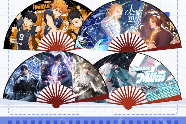 Vocal Ink: Hao Lian x Hatsune Silk Folding Fan