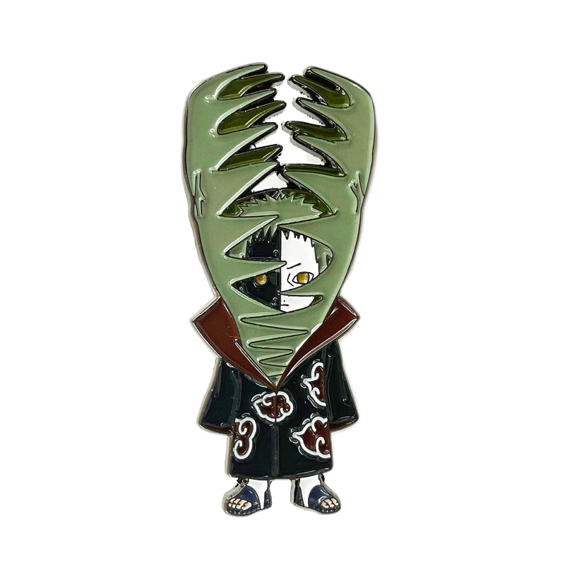 Naruto Akatsuki Brooch Set Itachi, Deidara, Kisame, Pain Metal Badge for Bag Decoration & Collection
