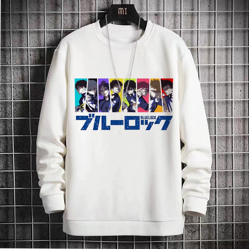 Blue Prison Crewneck Sweatshirt Anime Peripheral Clean World Thousand Cut Leopard Hornet Le Hui Velvet Two-Dimensional Pain Clothes