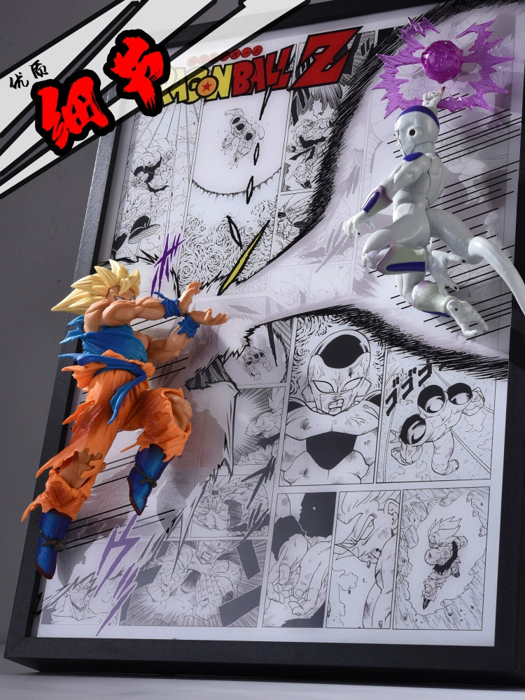 Goku vs. Frieza 3D Light Burst Panel
