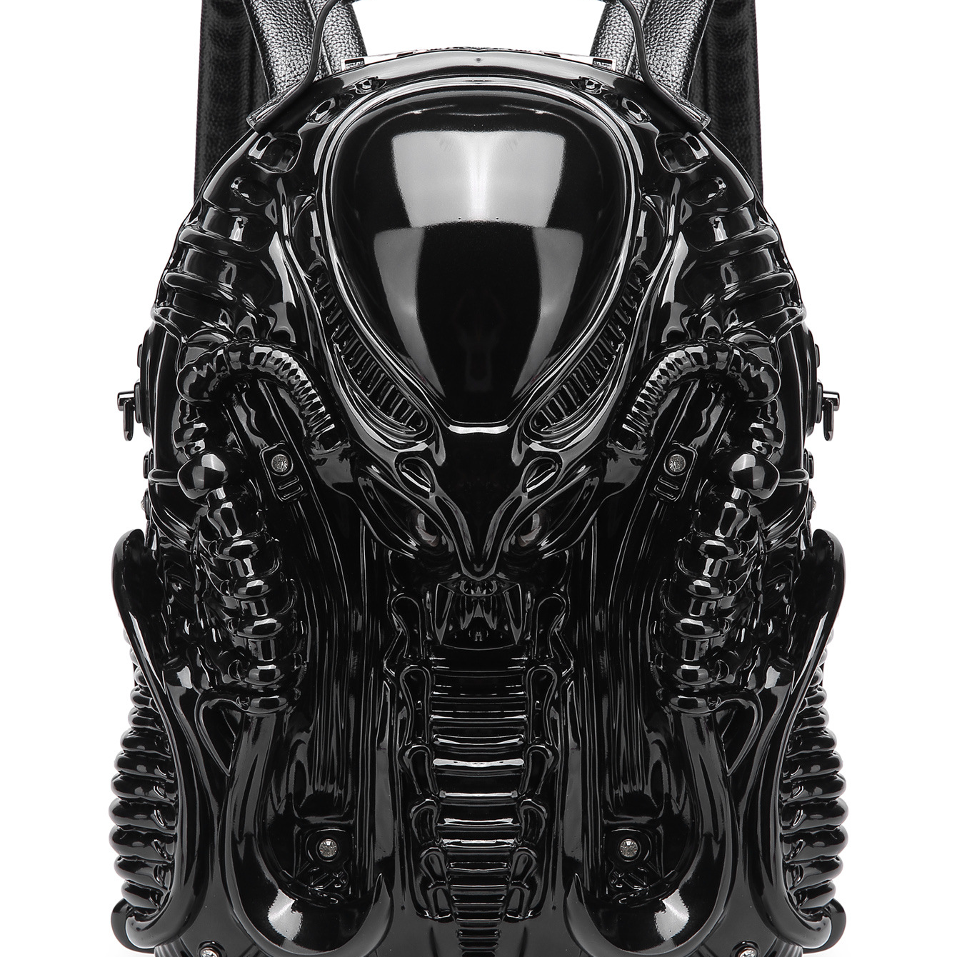 Punk Metal Predator Backpack Street Style School Bag for Men & Women