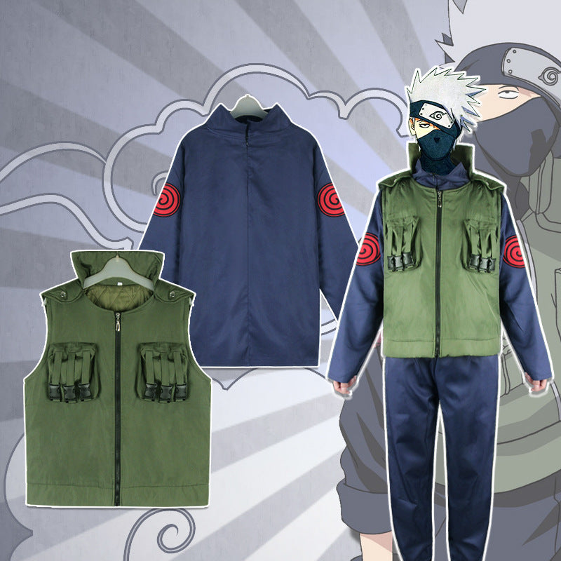 Cosplay Uniform Kakashi Hatake & Asuma Sarutobi Ninja Outfit Set